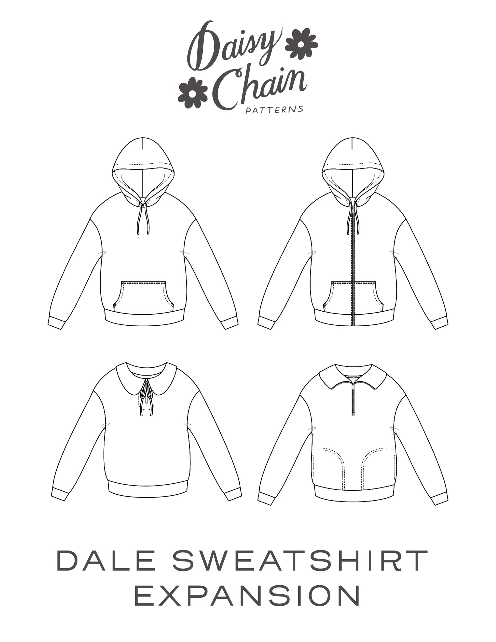 Dale Patterns Dale Bundle! Dale Sweatshirt and Expansion PDF Pattern – Daisy Chain ...