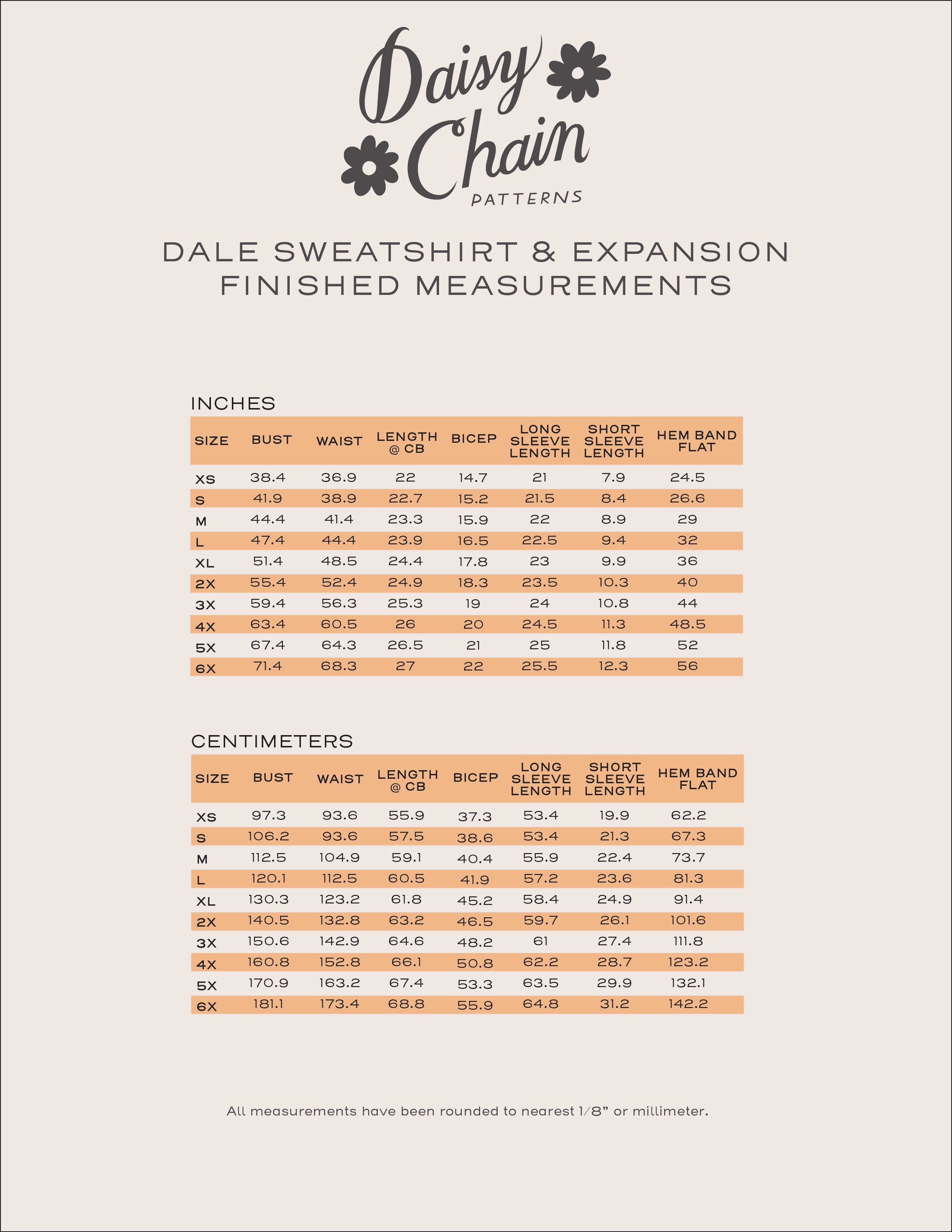 Dale Patterns Dale Sweatshirt Expansion PDF Pattern – Daisy Chain Patterns