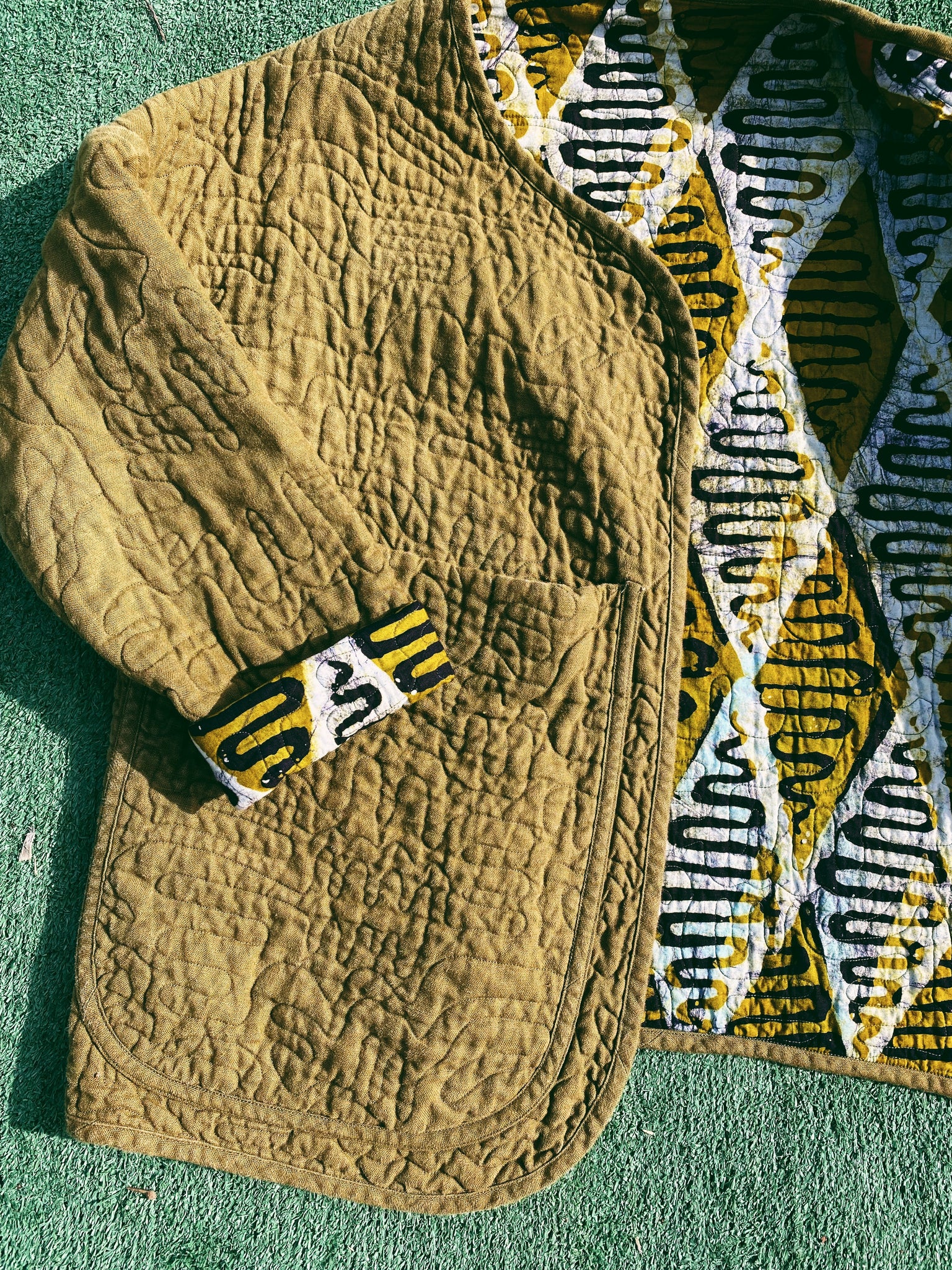 Liz Quilted Liner Jacket Daisy Chain Patterns